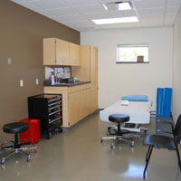Wound Care treatment room